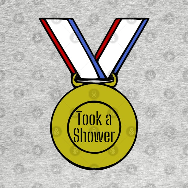 Took a Shower Gold Medal by KayBee Gift Shop